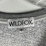 Wildfox More Than Pizza Gray V-Neck Sweatshirt Photo 6