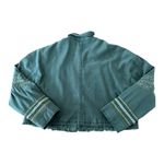 Free People  Extreme Cropped Military Jacket in moss green size medium Photo 8