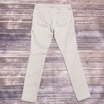 Loft Pale Taupe Modern Skinny Faux Zipper Pockets Photo 3
