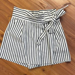 ZARA TRF COLLECTION PLEATED BELTED PAPER BAG SHORTS High Waist Size Small Photo 0