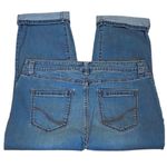 Croft & Barrow Stretch Denim Capri Blue Jeans Cuff & Pockets ~ Women's Size 16 Photo 1