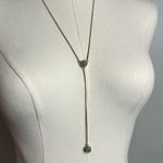 Park Lane  NWOT gold and green beaded drop long necklace Photo 8