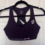 Peloton  Racerback Together We Go Far Purple Sports Bra Size S Photo 2