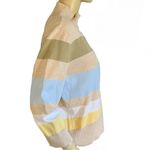 Tommy Hilfiger COTTON BLEND BLUE, BEIGE PASTEL STRIPES SWEATER Y2K (M) Photo 1