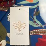 Johnny Was  racerback TeeBee Active Polo Tank Tennis mini Dress Blue Floral  NEW Photo 10