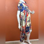 Love In  Red and Blue High Low Dress one size. E82 Photo 8