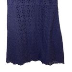 Gap  Navy Blue Eyelet Halter Dress Mini Size 6 Summer Dress Casual Croquette Twee Photo 2