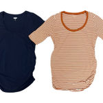 Motherhood Maternity Bundle of two maternity shirts size small old navy and  Photo 0