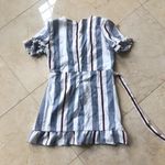 Red White Blue Pom Wrap Dress NWOT Sz Large Photo 3