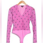 Revolve AFRM Jane Bodysuit In Pink Fleur size M Photo 3