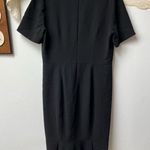 Burberry Black Vneck Empire Waist Sheath Dress size 10 medium Photo 1