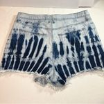 Good American  Bombshell High Rise Tie Dye Cut off Jean Shorts Sz 15/33-VGUC Photo 3