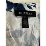 Ellen Tracy  Linen Blend Floral Beachy Lounge Comfort Sleeveless Blouse‎ Medium Photo 4