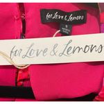 For Love & Lemons  Lauren Long Sleeve Mini Dress Red Pink Florals Size Small NWT Photo 8