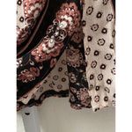 Free People tan black Floral All Over Print Boho Tunic Top Women’s Size XS Photo 4