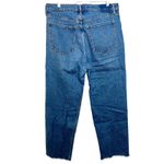 Abercrombie & Fitch 90s Relaxed High Rise Straight Leg Blue Jeans Womens 32 14 R Photo 1