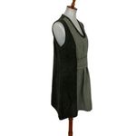L ONeill Design Boho Linen Sleeveless Tunic Dress Green Earthy Cottagecore Small Photo 2