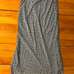 SheIn Blue & White Floral Mesh Maxi Skirt Photo 0