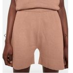 The Frankie Shop Juno Wool Knit Shorts in Terra Cotta Sz Small S Tan Photo 1