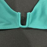 Shade & Shore Women's Square Wire Ribbed Triangle Bikini Top Evergreen Size XL Photo 3
