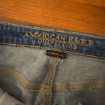 American Eagle Outfitters Blue Distressed Jean Shorts Photo 2