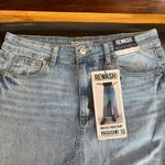 REWASH  high slit maxi skirt denim jean released hem size 9/29 trendy western NWT Photo 12