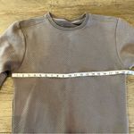 Born Primitive Gray Quilted Long Sleeve Crewneck Sweater Women’s Size Small Photo 6