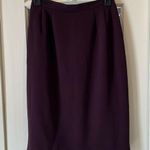 Jacqueline Ferrar  Vintage Dark Purple Midi Skirt Size 4 Photo 0