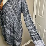 Free People Striped Knit Crochet Sweater Cardigan Photo 7