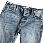 Ladies Kancan Straight High Rise Distressed Light Wash Jean Size 11/29 Blue Photo 1