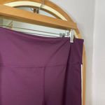 Zyia dark purple knee cropped athletic leggings Photo 1