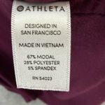 Athleta  Cloudlight Relaxed Top M Maroon Purple High Low Comfort Soft Athleisure Photo 9