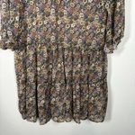 Rewind  Multicolor Floral Sheer Dress Size Medium Photo 2