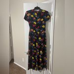 Diane Von Furstenberg  Black Maxi Dress with Floral Print Photo 6