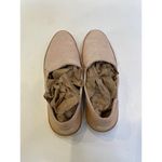 UGG  Pink “Adley” Leather Flat Slip Ons Sz 7.5 Blush Pink & Tan Suede Women's Photo 2