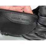 Badgley Mischka Pleated Shoulder Bag Hobo Purse Vegan Leather Black Half Moon Photo 3