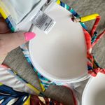 Venus Yellow Floral High Rise Halter Bikini Size XL 16/Cup DD Photo 4