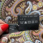 Colebrook Large Suede Leather Lime Green Jacket Women's Paisley Lined 2 Button Photo 8