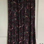 Women’s casual paisley patterned flare pants — XS Black Photo 0