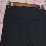 Glyder  THICK KNIT WIDE TOP WAISTBAND YOGA ATHLETIC BLACK LEGGINGS LARGE Photo 7