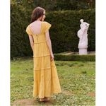 The Great ππ The Tea Dress ~ Misted Yellow with Daisy Bouquet Embroidery L NWT Photo 1