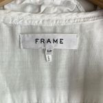 frame denim FRAME Lauren Ruffle Dress in White Photo 5