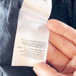 Farm Rio 3D Flower Long Sleeve High Neck Ruffle Blouse Black Large Photo 8