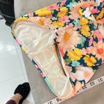 Hurley NWT yellow navy floral cutout waist one piece swimsuit size xl Photo 7