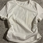 Cinched waist white shirt Size M Photo 0