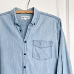 Madewell • Oversized Chambray Boyshirt button down boyfriend shirt denim blue Photo 4