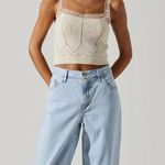 ARLIE LACE TRIMMED SWEATER TANK Photo 1