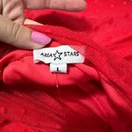 NEW Area Stars Red Dot Midi Cocktail Dress Size Large $175 Photo 3