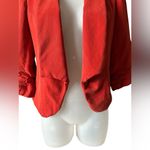 Cartonnier by Anthropologie Ladies Red Orange Open Front Blazer Size 4 Photo 1