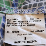 AB Studio  Women's Deep V neck Short Sleeve Blouse‎ Multicolor Floral Size Small Photo 5